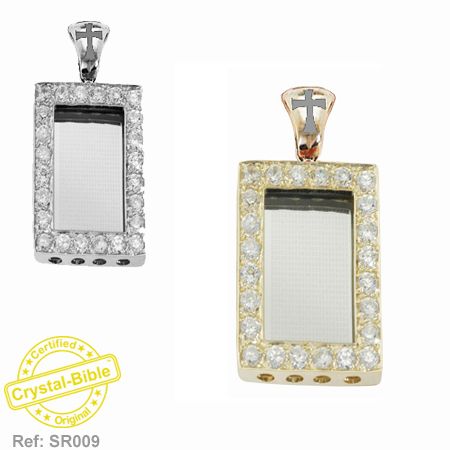 CRYSTAL BIBLE in DIAMONDS PENDANT