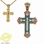 CRYSTAL BIBLE IN ORTHODOX CROSS