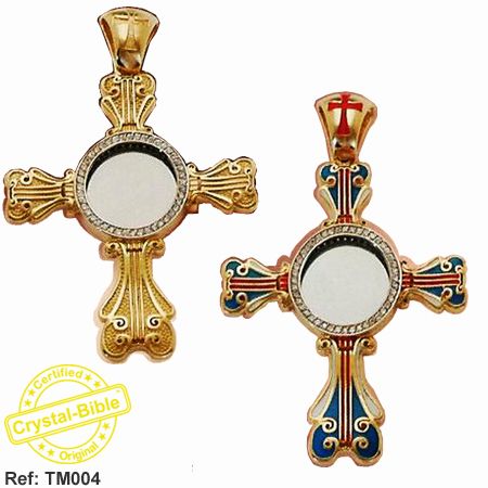 CRYSTAL BIBLE in DIAMONDS PENDANT