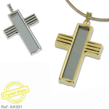 CRYSTAL BIBLE in MODERN CROSS