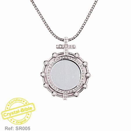 CRYSTAL BIBLE in DIAMONDS PENDANT
