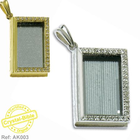 CRYSTAL BIBLE in DIAMONDS BOOK SHAPE