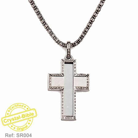 CRYSTAL BIBLE in DIAMONDS CROSS