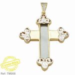 CRYSTAL BIBLE in ORTHODOX CROSS