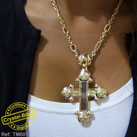CRYSTAL BIBLE IN CLASSIC CROSS